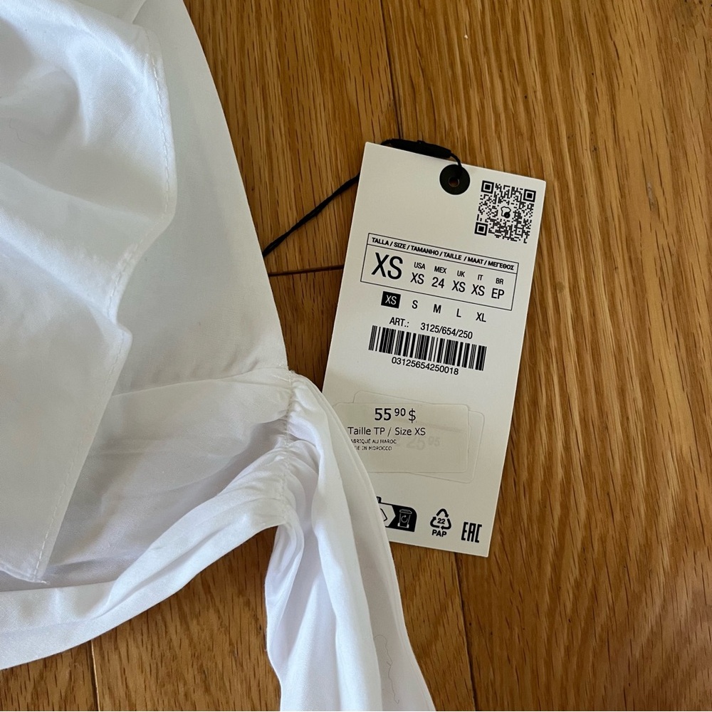 Zara white backless halter - Picture 2 of 4